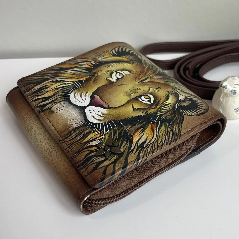Anuschka RFID Genuine Leather Wallet Crossbody